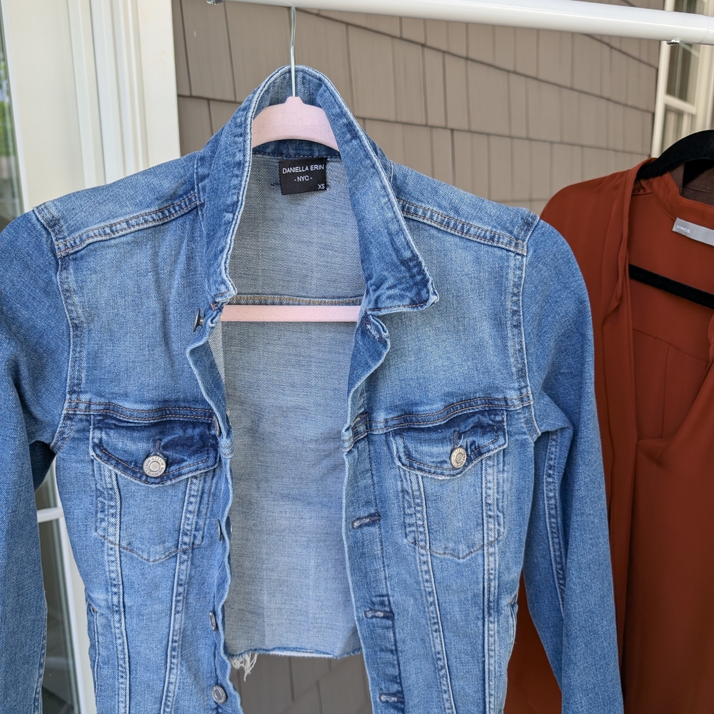 Denim Jean Jacket with Star Design - Picture 2 of 4
